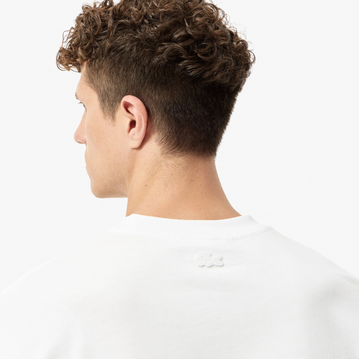 Мужская футболка Lacoste Loose Fit из органического хлопка Мужская футболка Lacoste Loose Fit из органического хлопка