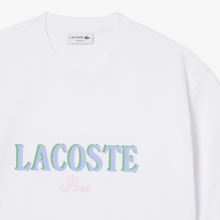 Мужская футболка Lacoste Loose Fit из органического хлопка Мужская футболка Lacoste Loose Fit из органического хлопка