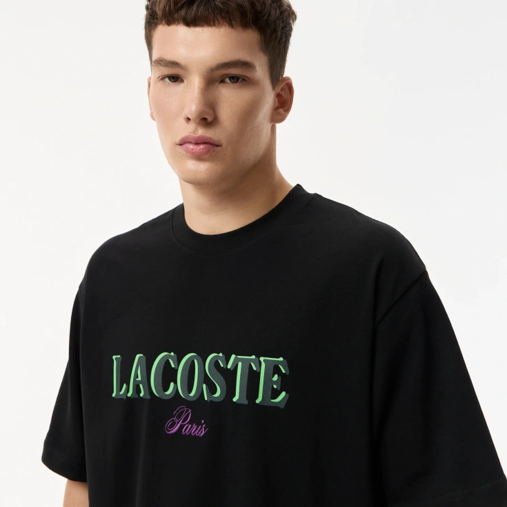 Мужская футболка Lacoste Loose Fit из органического хлопка Мужская футболка Lacoste Loose Fit из органического хлопка