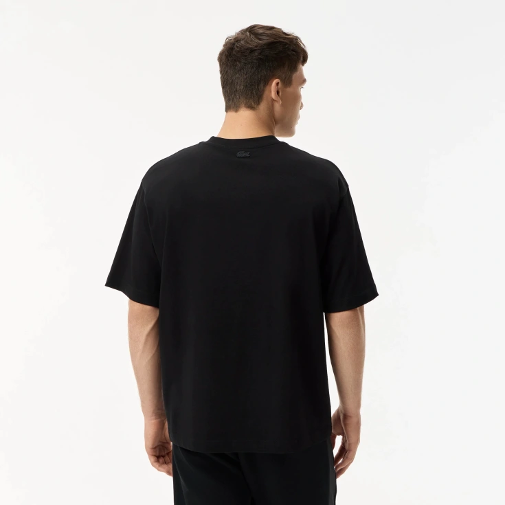 Мужская футболка Lacoste Loose Fit из органического хлопка Мужская футболка Lacoste Loose Fit из органического хлопка