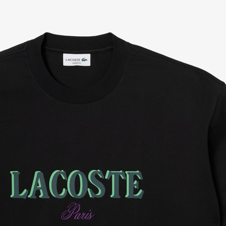 Мужская футболка Lacoste Loose Fit из органического хлопка Мужская футболка Lacoste Loose Fit из органического хлопка