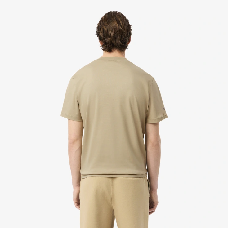 Мужская хлопковая футболка Lacoste Мужская хлопковая футболка Lacoste