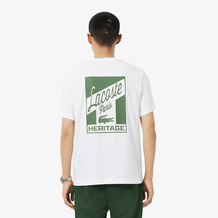 Мужская хлопковая футболка Lacoste Classic Fit Мужская хлопковая футболка Lacoste Classic Fit