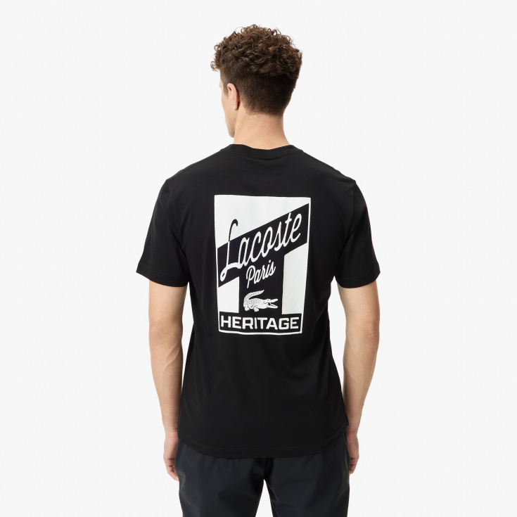 Мужская хлопковая футболка Lacoste Classic Fit Мужская хлопковая футболка Lacoste Classic Fit