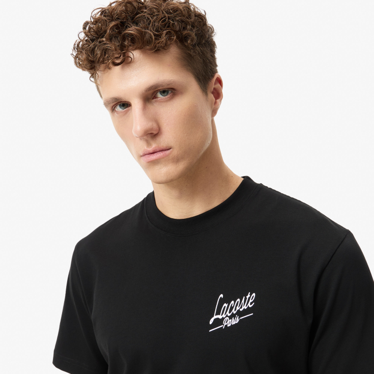 Мужская хлопковая футболка Lacoste Classic Fit Мужская хлопковая футболка Lacoste Classic Fit
