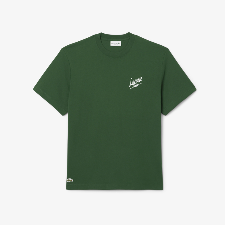 Мужская хлопковая футболка Lacoste Classic Fit Мужская хлопковая футболка Lacoste Classic Fit