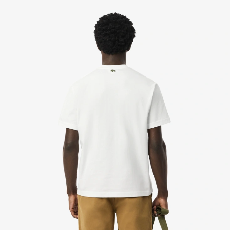 Мужская хлопковая футболка Lacoste Мужская хлопковая футболка Lacoste