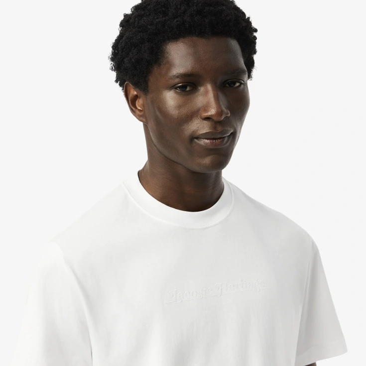 Мужская хлопковая футболка Lacoste Мужская хлопковая футболка Lacoste