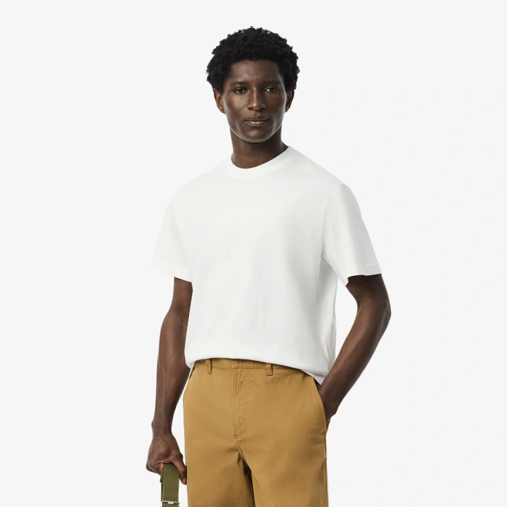 Мужская хлопковая футболка Lacoste Мужская хлопковая футболка Lacoste