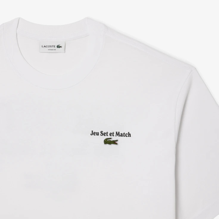 Мужская футболка Lacoste Loose Fit из органического хлопка Мужская футболка Lacoste Loose Fit из органического хлопка