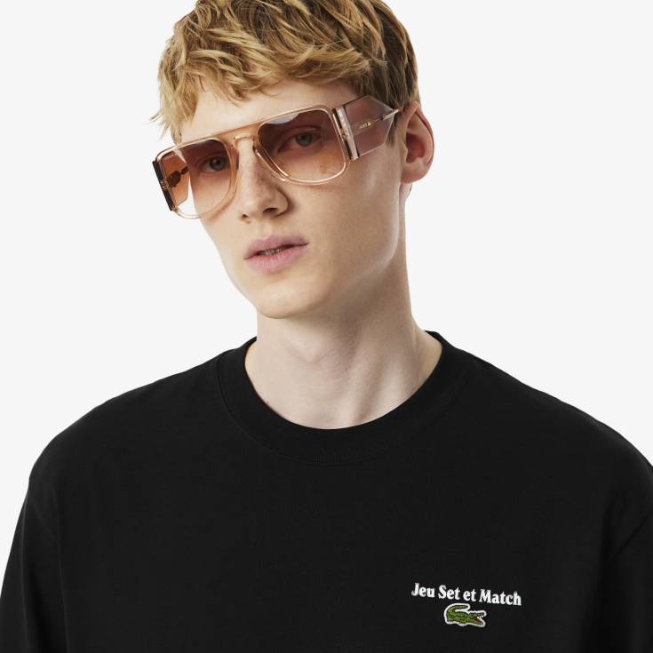 Мужская футболка Lacoste Loose Fit из органического хлопка Мужская футболка Lacoste Loose Fit из органического хлопка