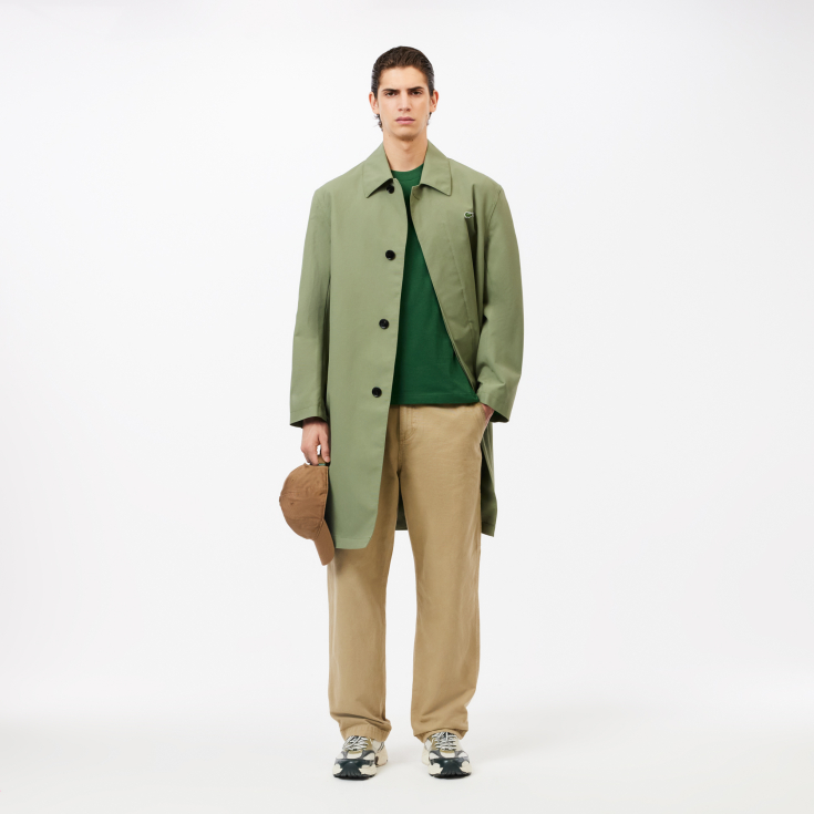 Мужская хлопковая футболка Lacoste с коротким рукавом Мужская хлопковая футболка Lacoste с коротким рукавом