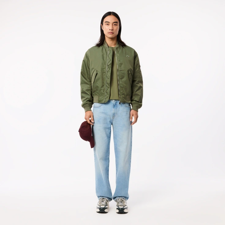 Мужская хлопковая футболка Lacoste с коротким рукавом Мужская хлопковая футболка Lacoste с коротким рукавом