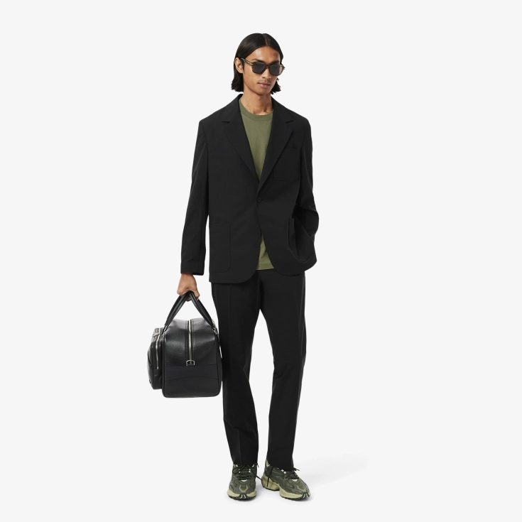 Мужская хлопковая футболка Lacoste с коротким рукавом Мужская хлопковая футболка Lacoste с коротким рукавом