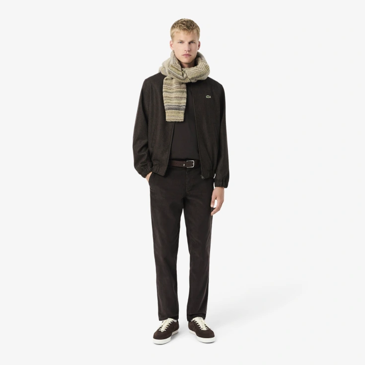 Мужская хлопковая футболка Lacoste с коротким рукавом Мужская хлопковая футболка Lacoste с коротким рукавом