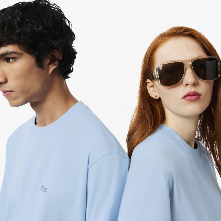 Мужская футболка Lacoste Loose Fit из органического хлопка Мужская футболка Lacoste Loose Fit из органического хлопка