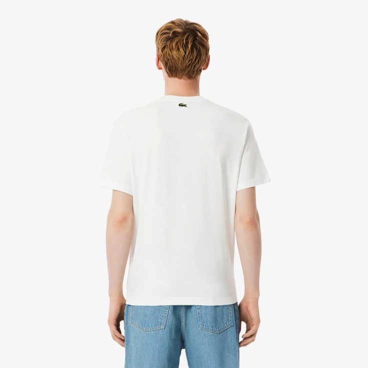 Мужская хлопковая футболка Lacoste Мужская хлопковая футболка Lacoste