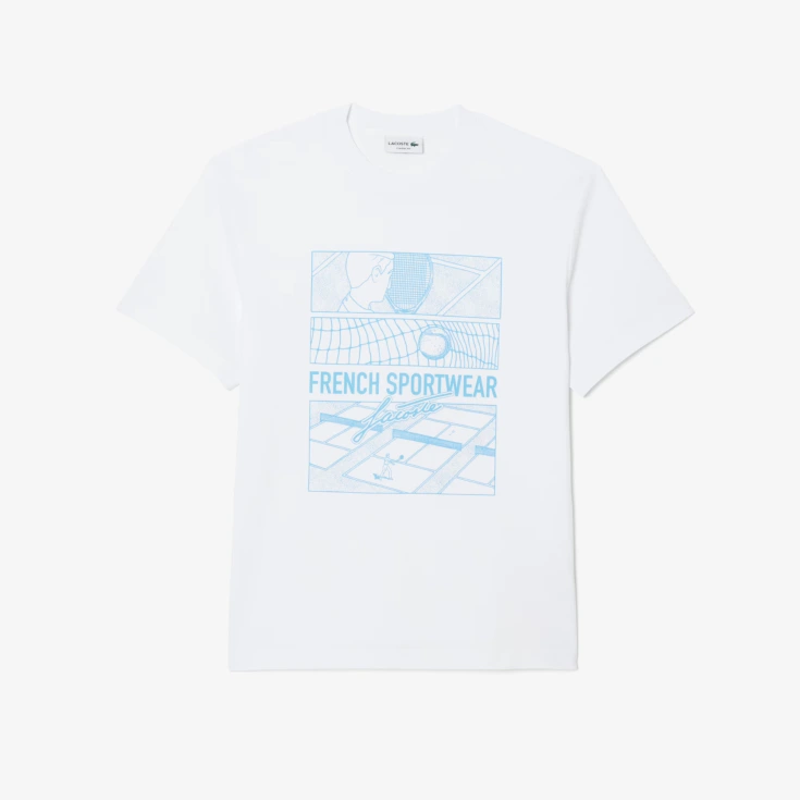 Мужская хлопковая футболка Lacoste Мужская хлопковая футболка Lacoste