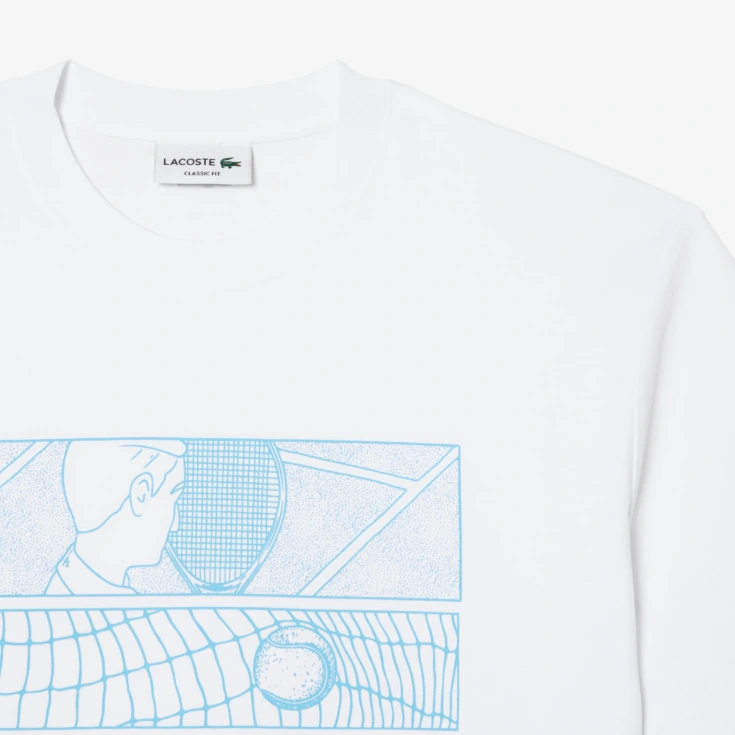 Мужская хлопковая футболка Lacoste Мужская хлопковая футболка Lacoste