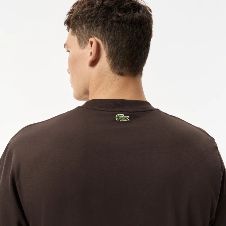 Мужская хлопковая футболка Lacoste Мужская хлопковая футболка Lacoste