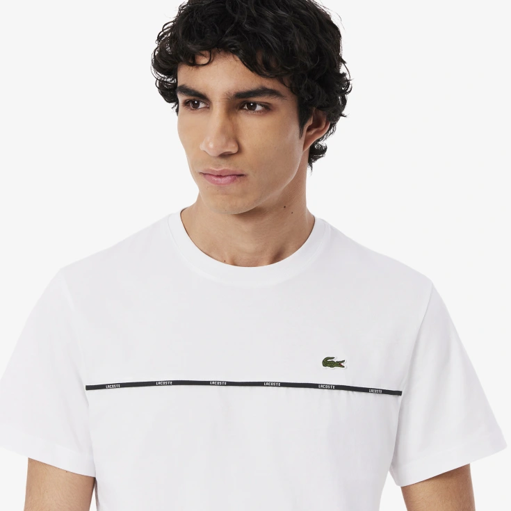 Мужская футболка Lacoste из хлопка Мужская футболка Lacoste из хлопка