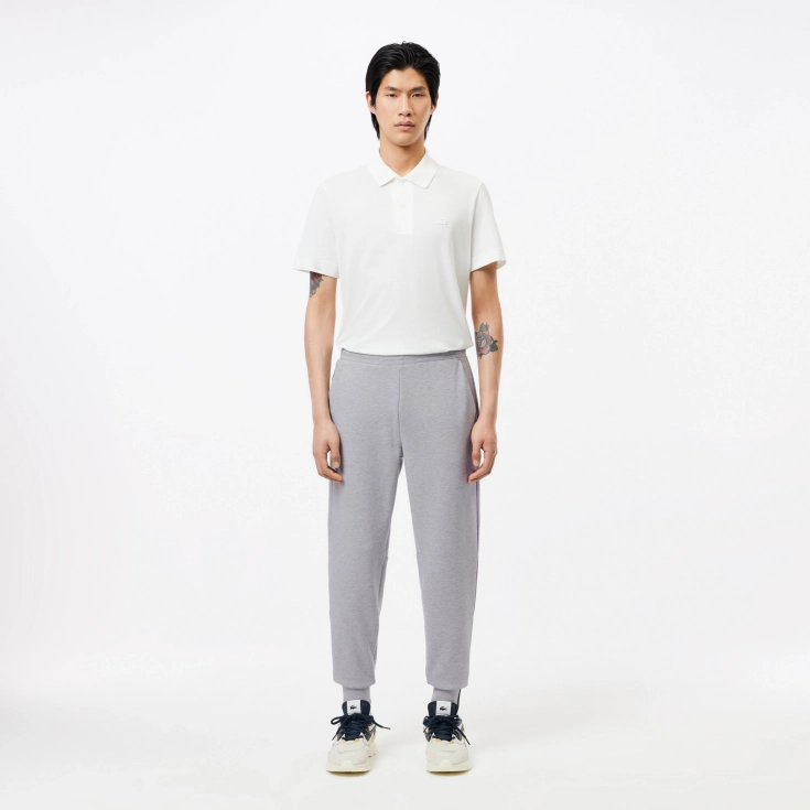 Мужские брюки Lacoste SPORT из меланжевой смеси хлопка Мужские брюки Lacoste SPORT из меланжевой смеси хлопка