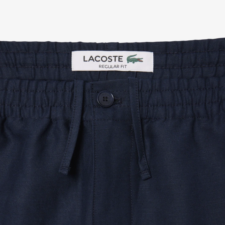 Мужские спортивные брюки Lacoste из смеси льна и вискозы Мужские спортивные брюки Lacoste из смеси льна и вискозы