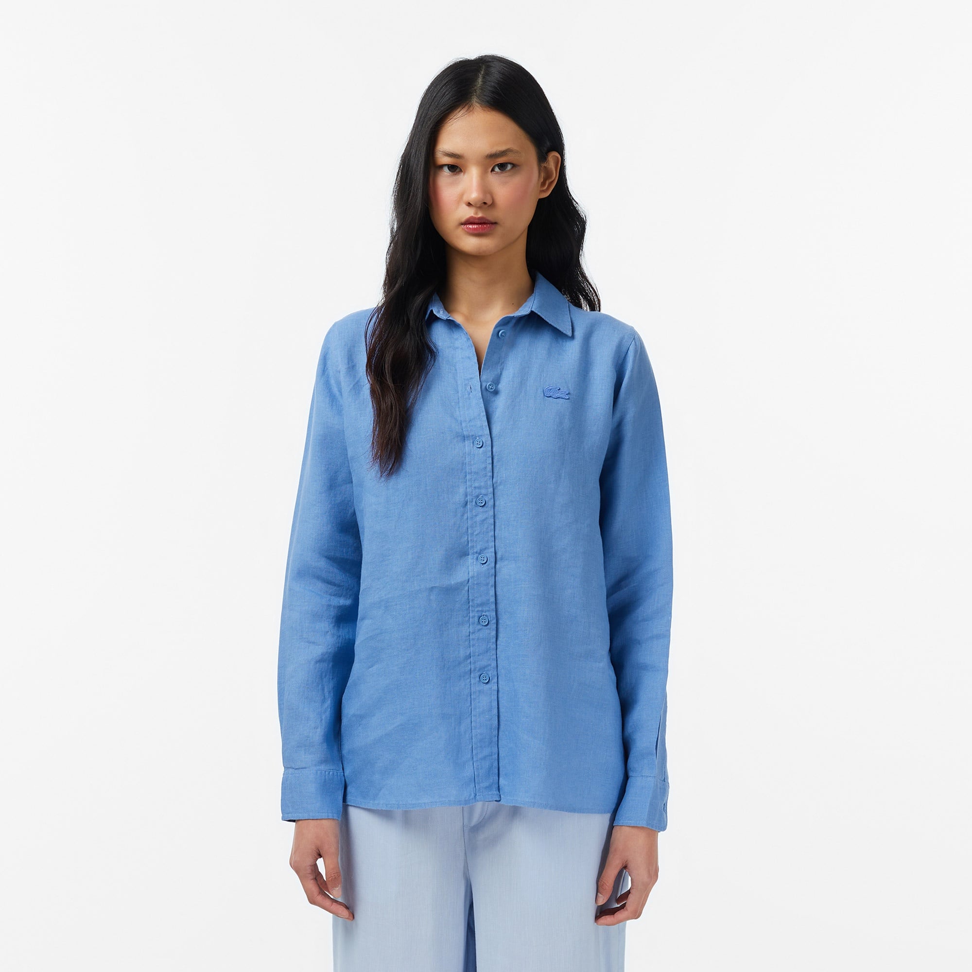 Рубашка Lacoste свободного кроя, голубой, арт. CF0301