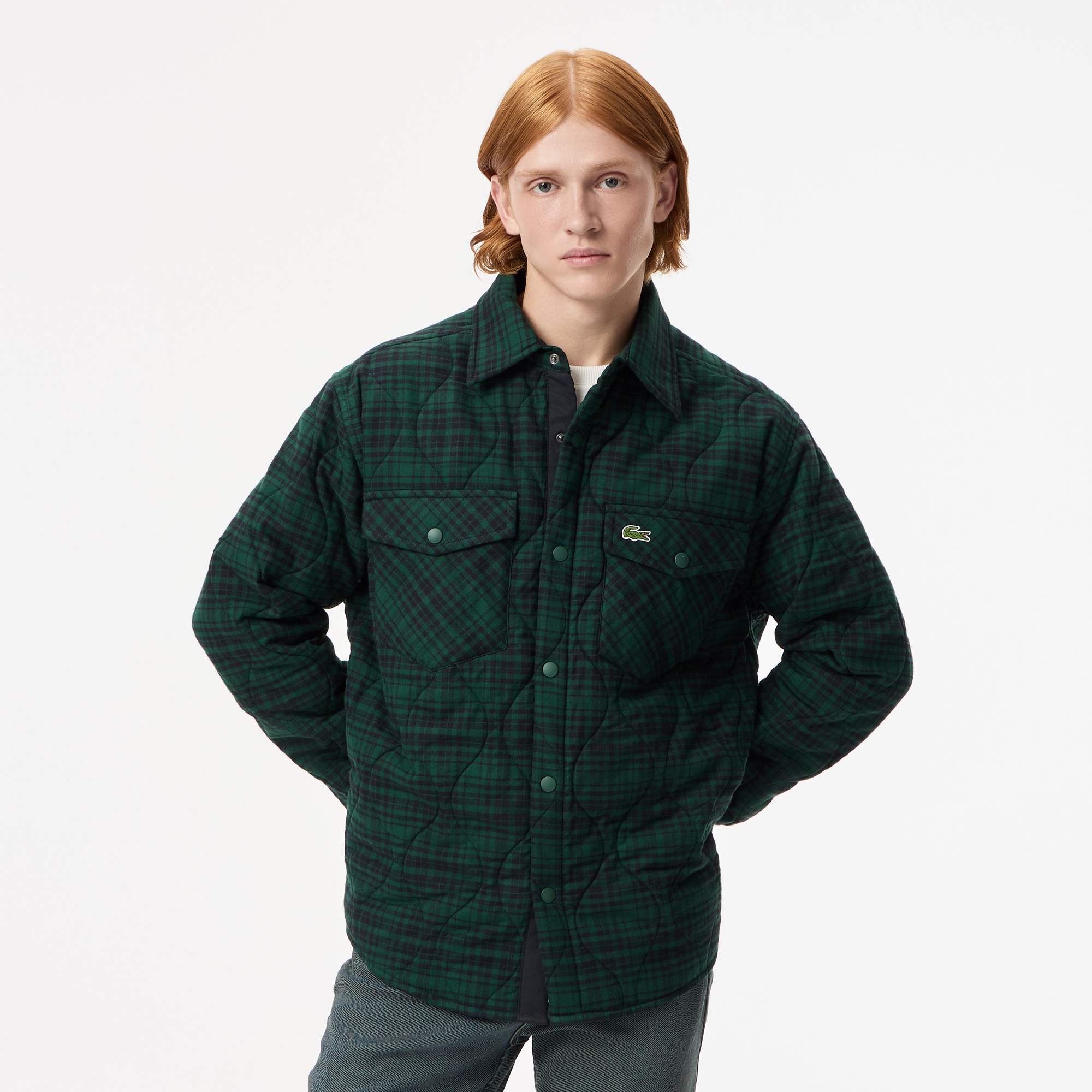 

Мужская рубашка Lacoste свободного кроя, Зелёный