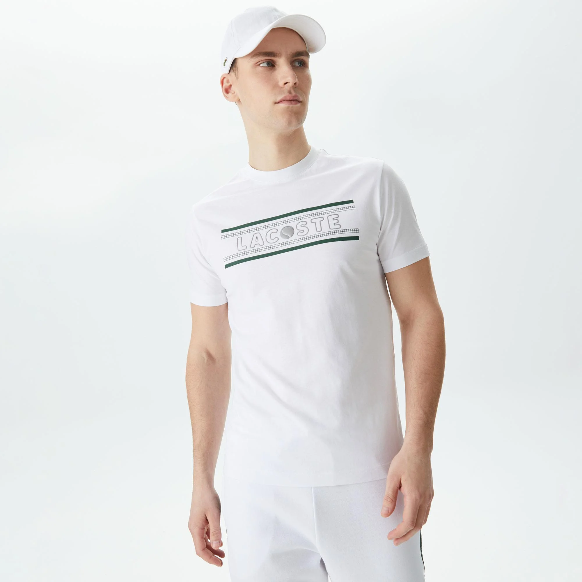 

Мужская футболка Lacoste из хлопка, Белый