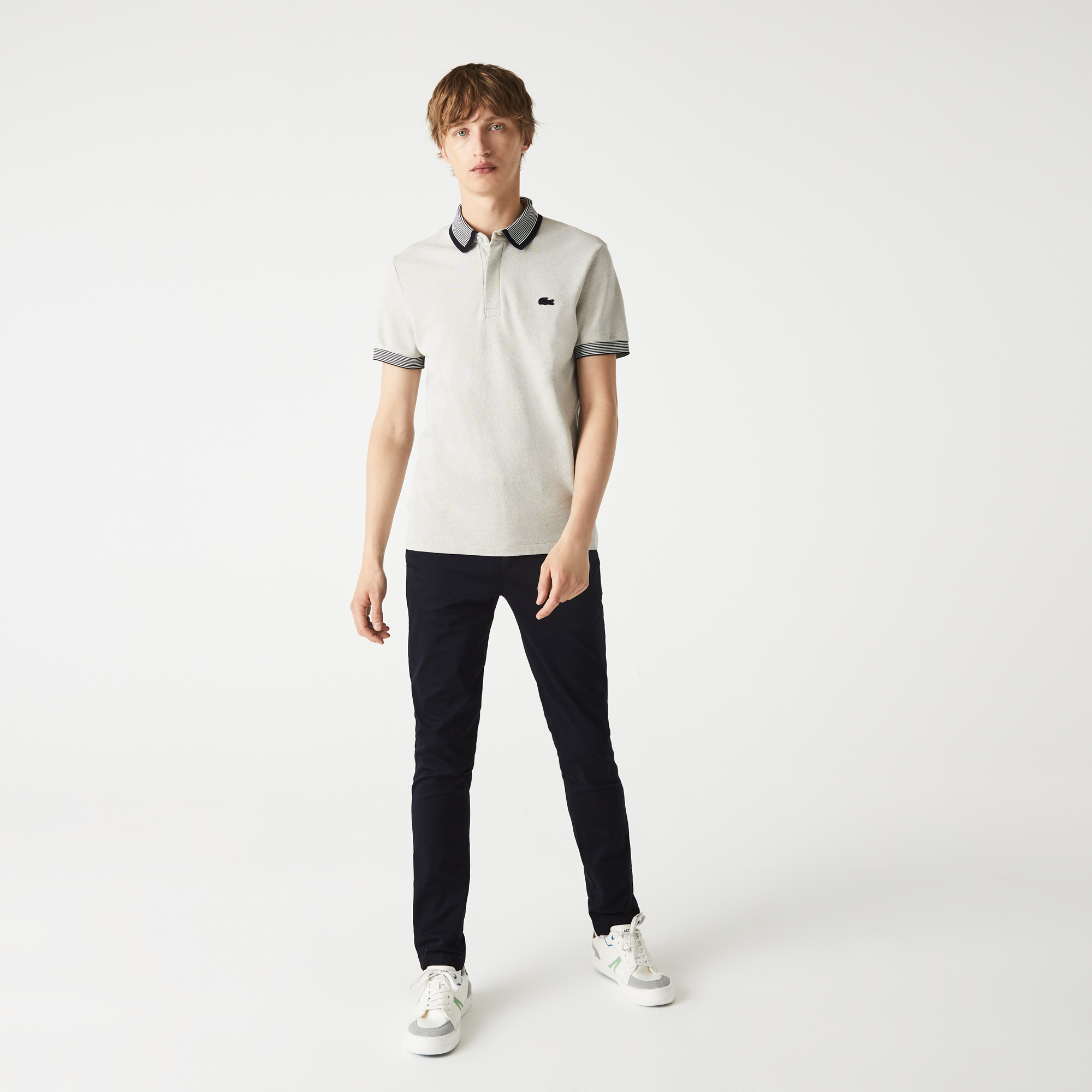 Мужские брюки-чинос Lacoste Slim Fit из хлопка, синий, арт. HH2661