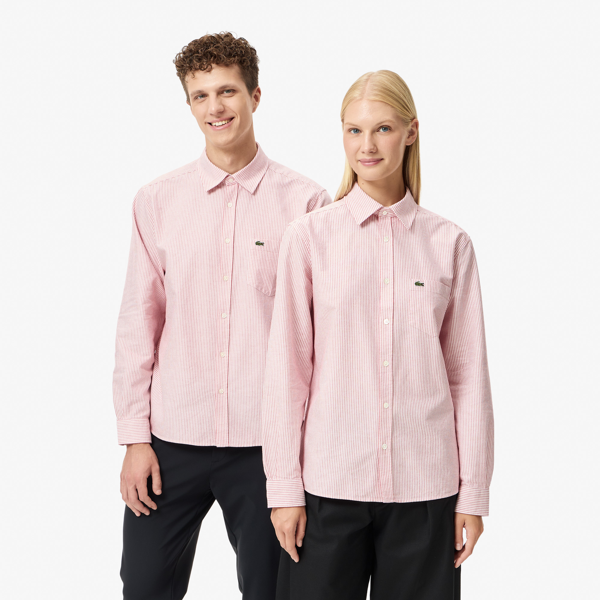 Мужская хлопковая рубашка Lacoste, красный, арт. CH5625