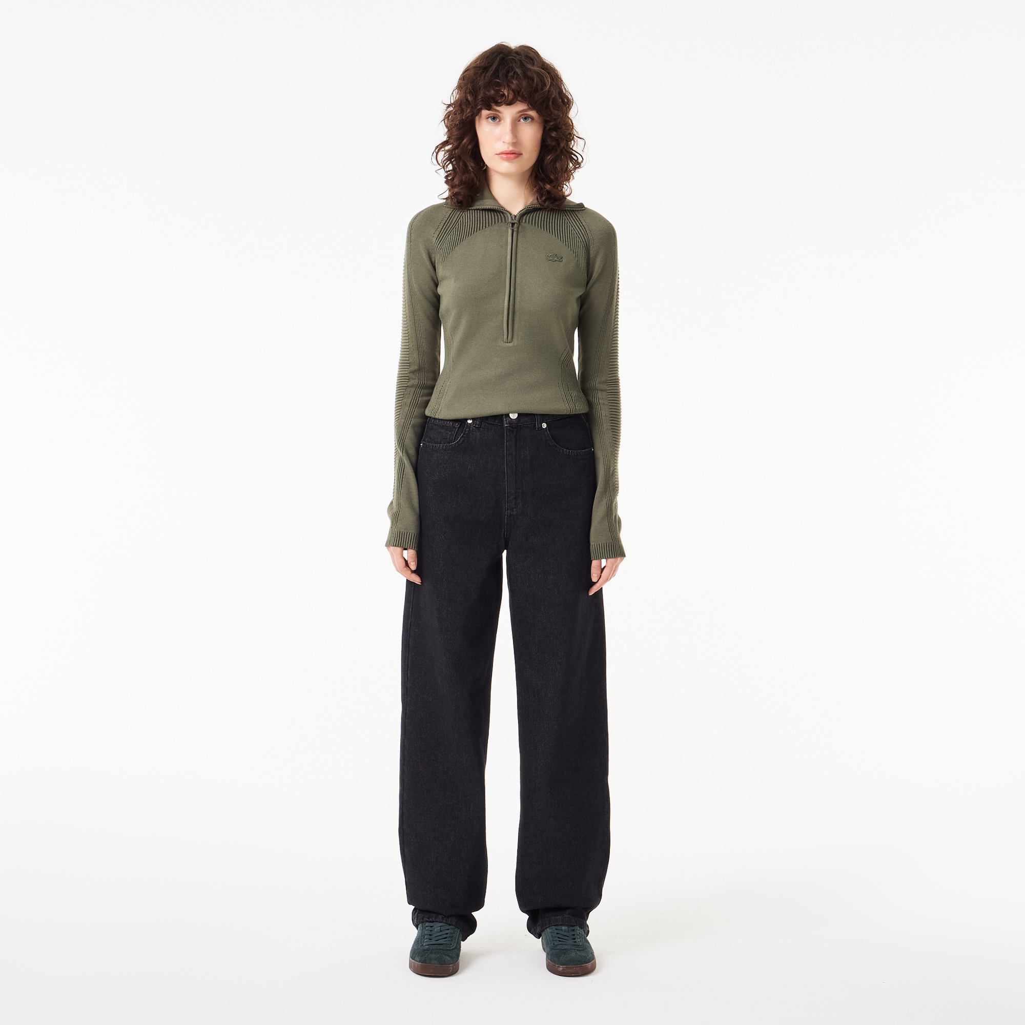 

Женские прямые джинсы Lacoste, Чёрный