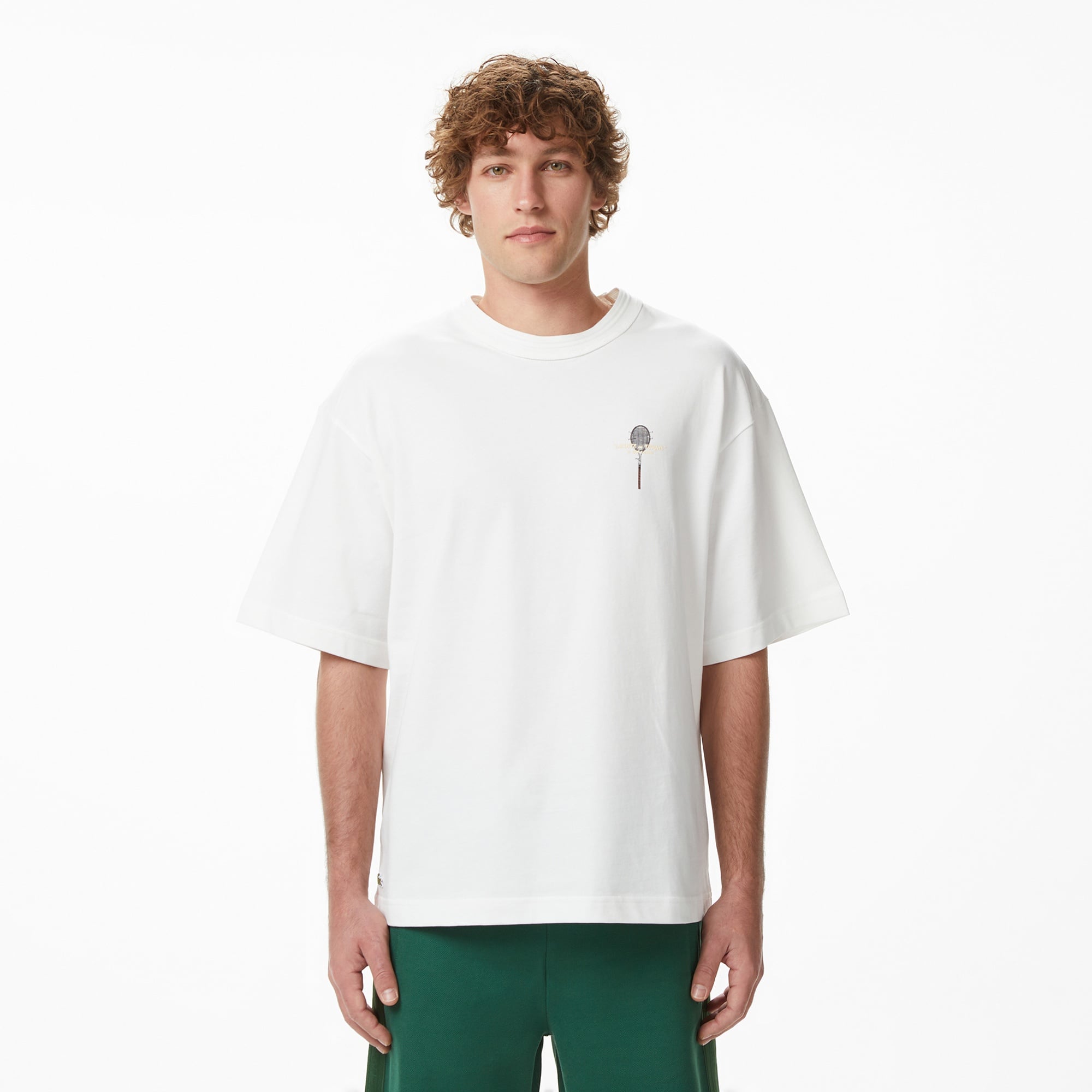 Мужская хлопковая футболка Lacoste