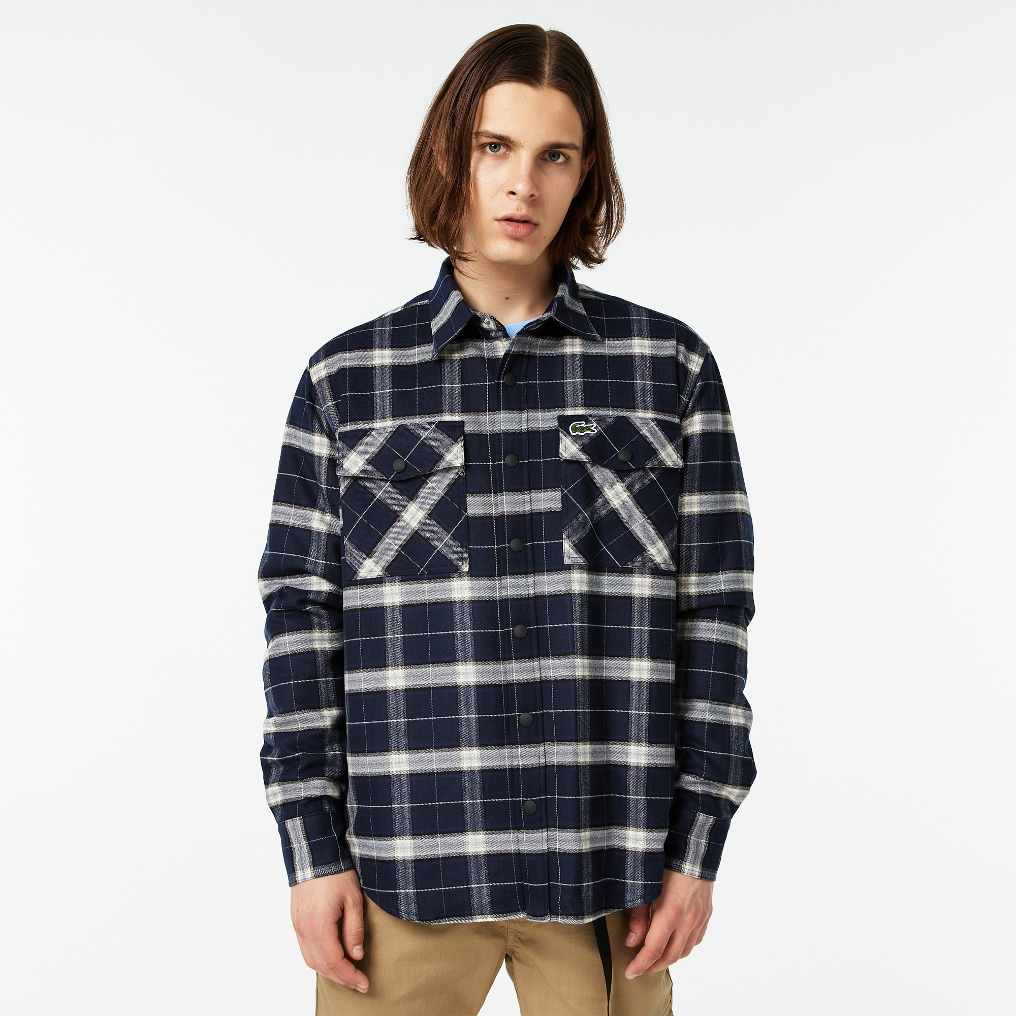 

Мужская фланелевая куртка Lacoste, Синий
