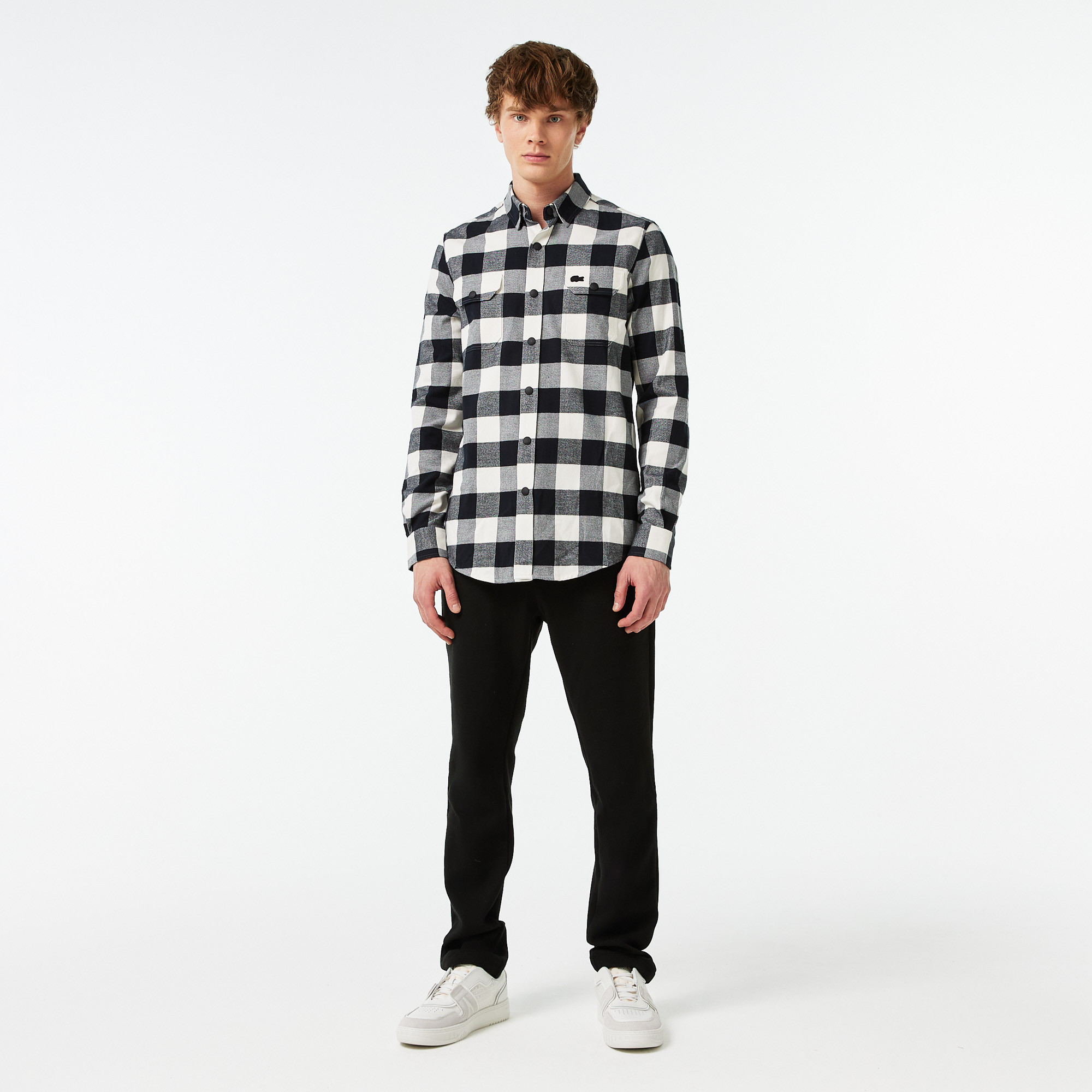 

Мужские брюки Lacoste зауженного кроя, Чёрный