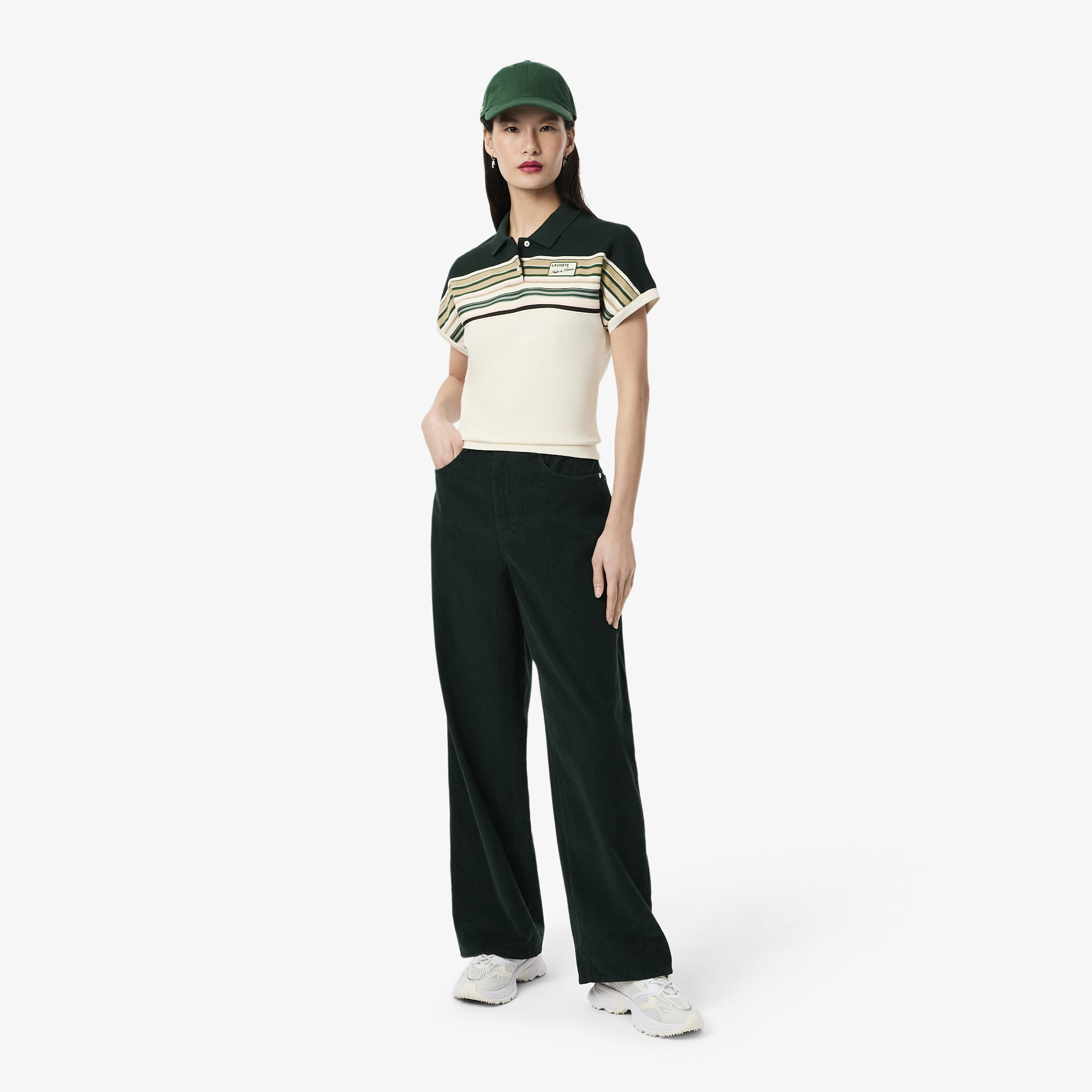 

Женские вельветовые брюки Lacoste, Зелёный