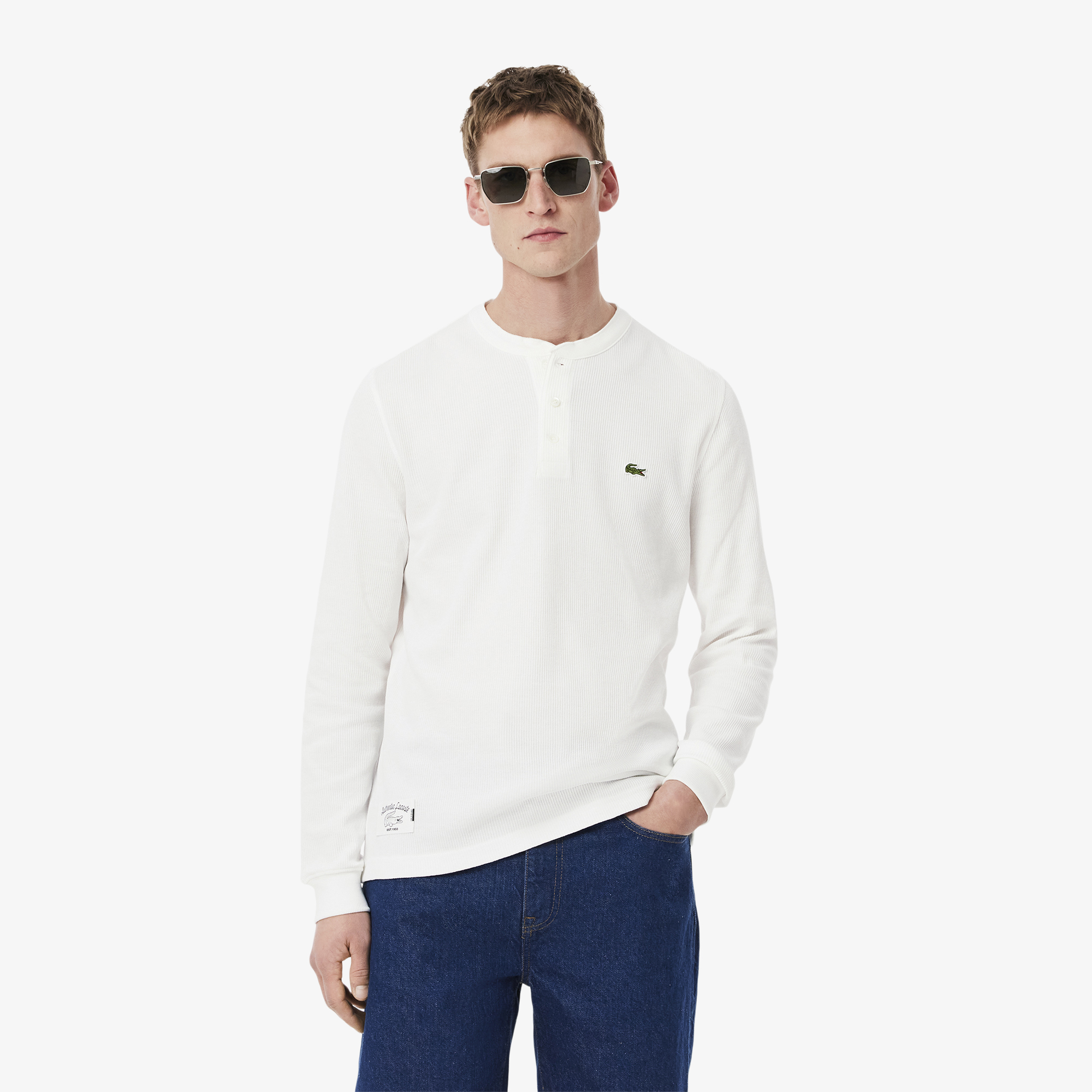 

Мужская футболка Lacoste из хлопка, Белый