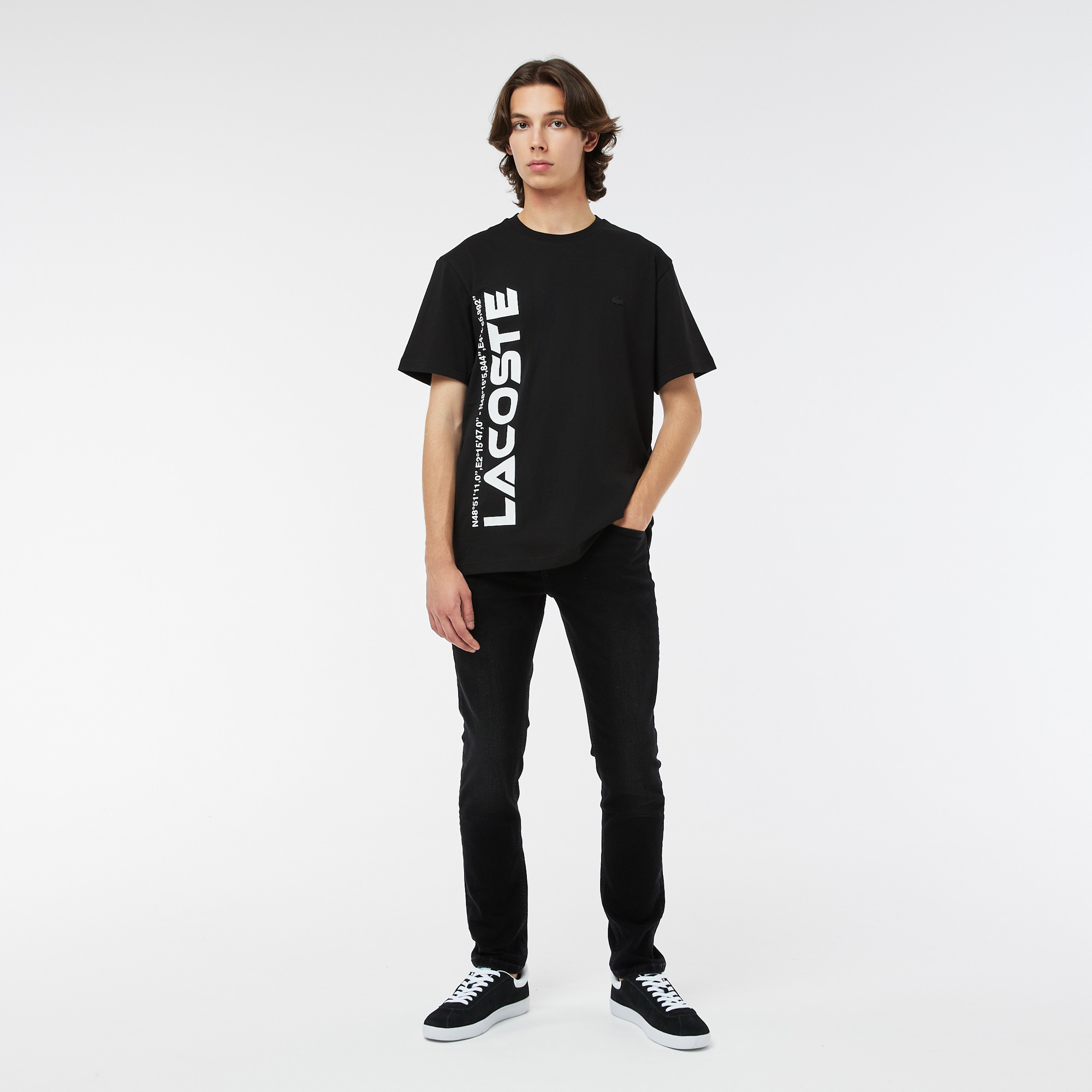 

Мужские джинсы Lacoste приталенного кроя, Чёрный