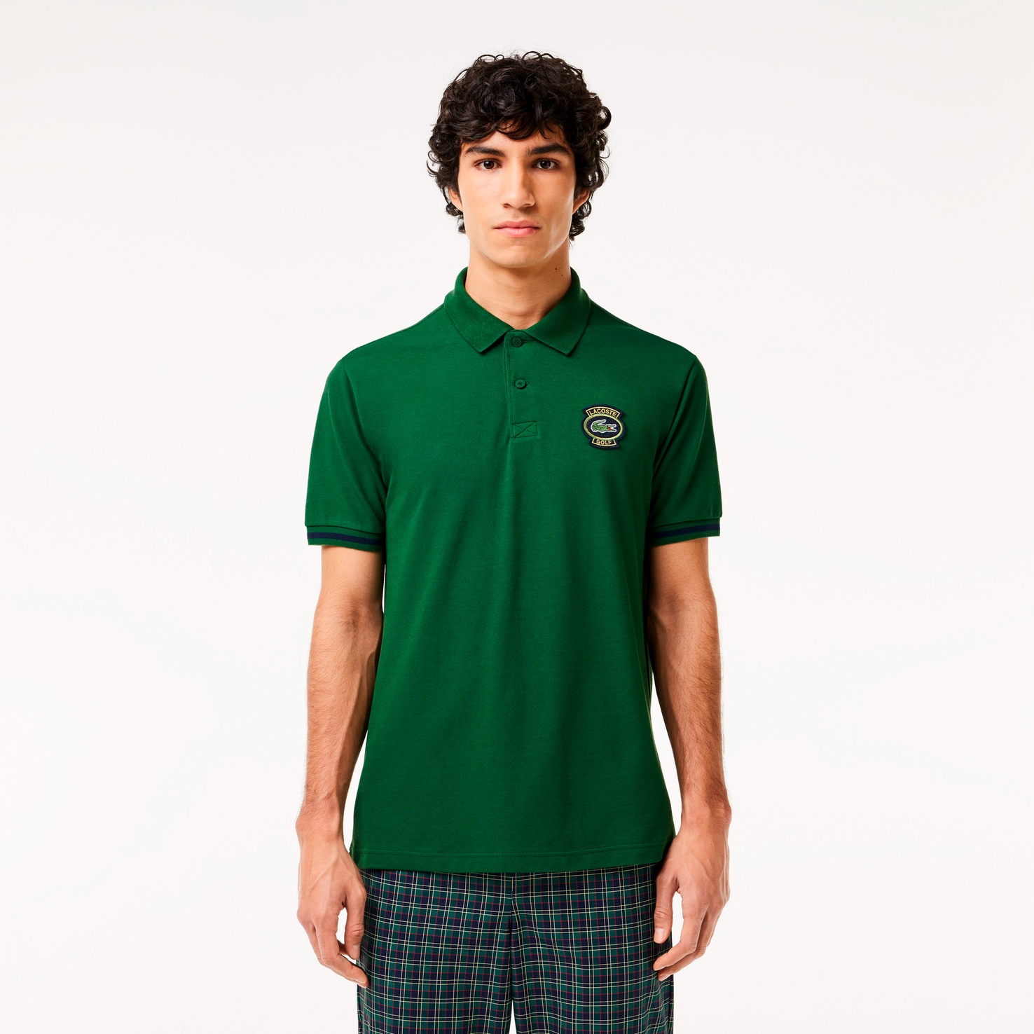 Мужское поло Lacoste, зеленый, арт. DH7436