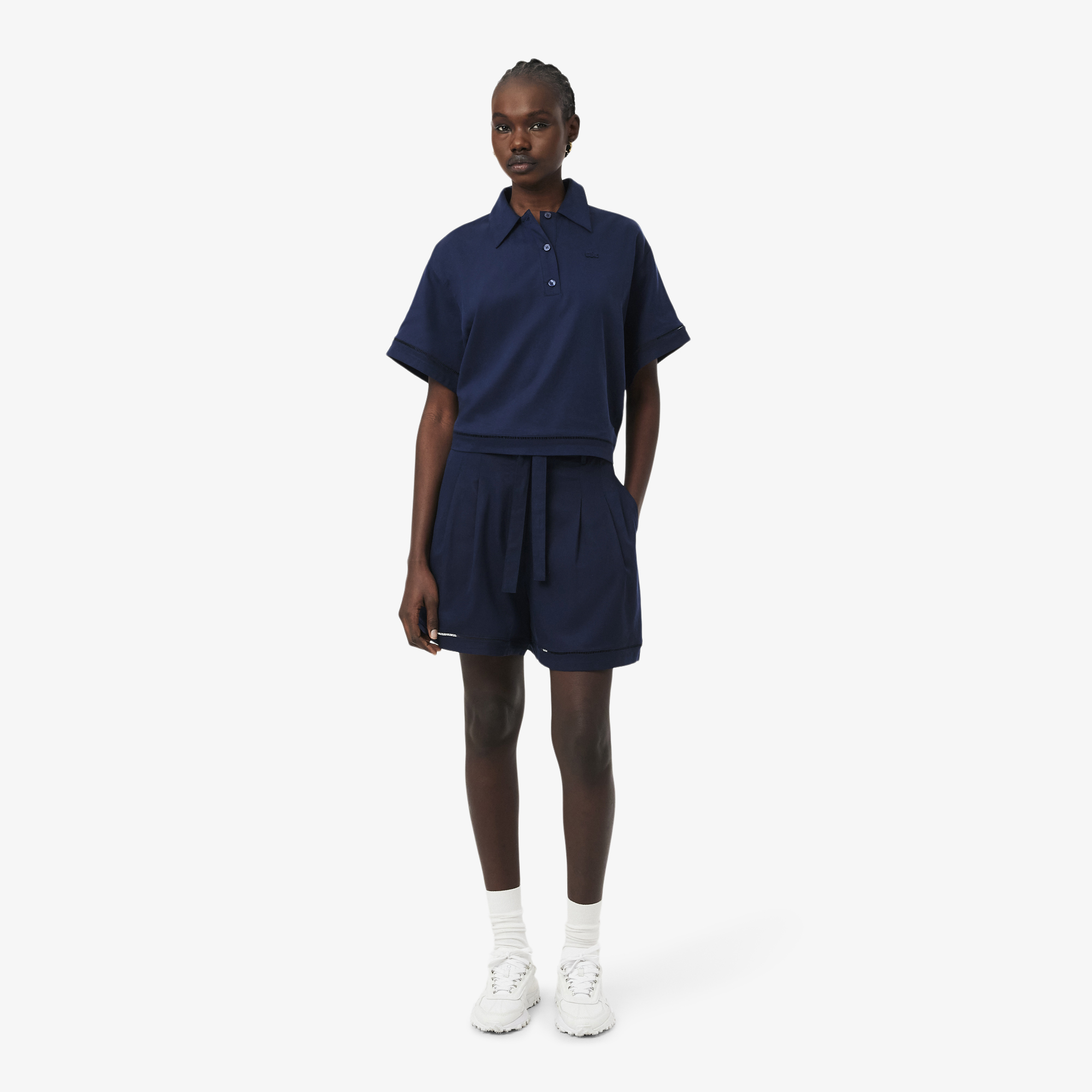 Женские бермуды Lacoste из смеси льна