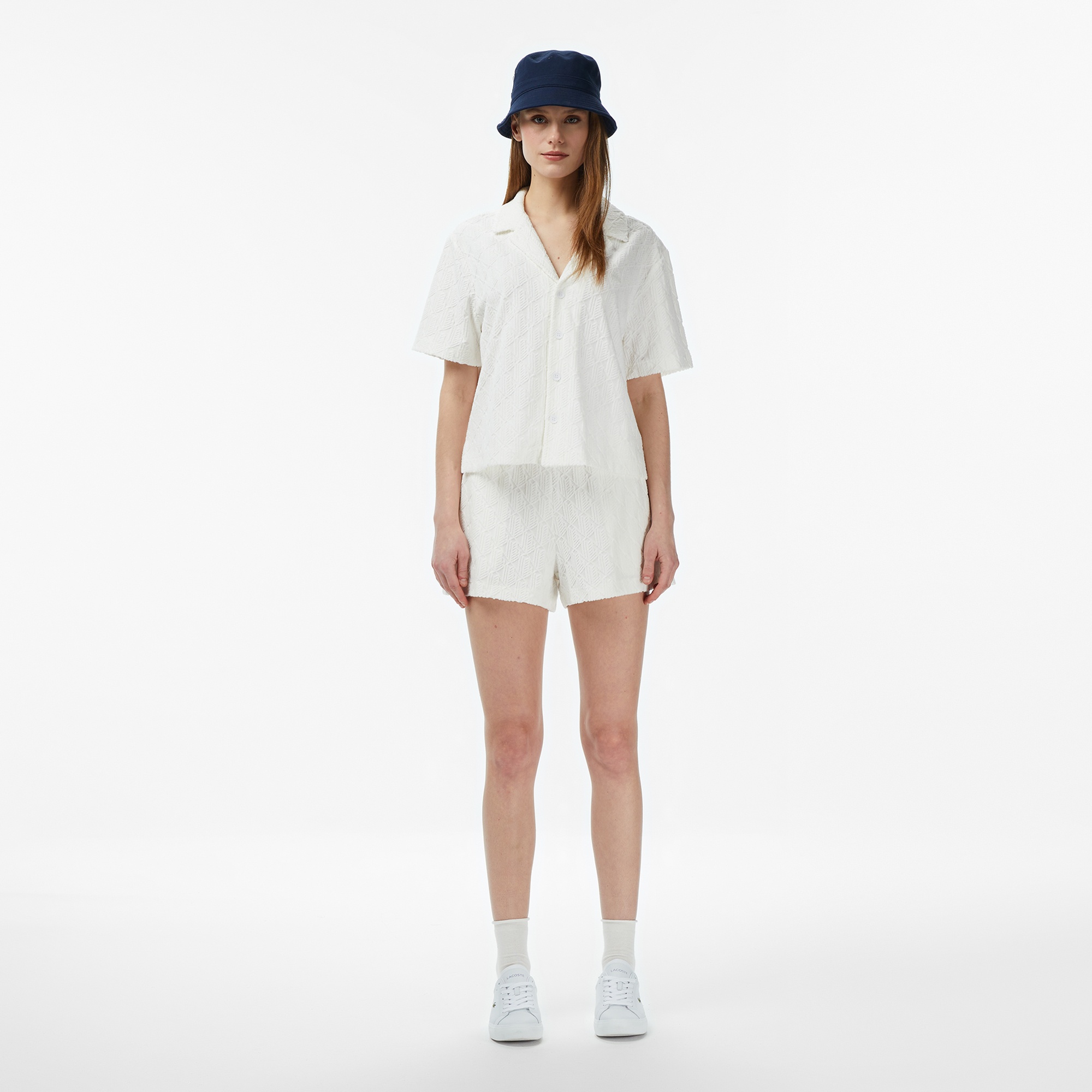 Женские шорты Lacoste, белый, арт. GF0675