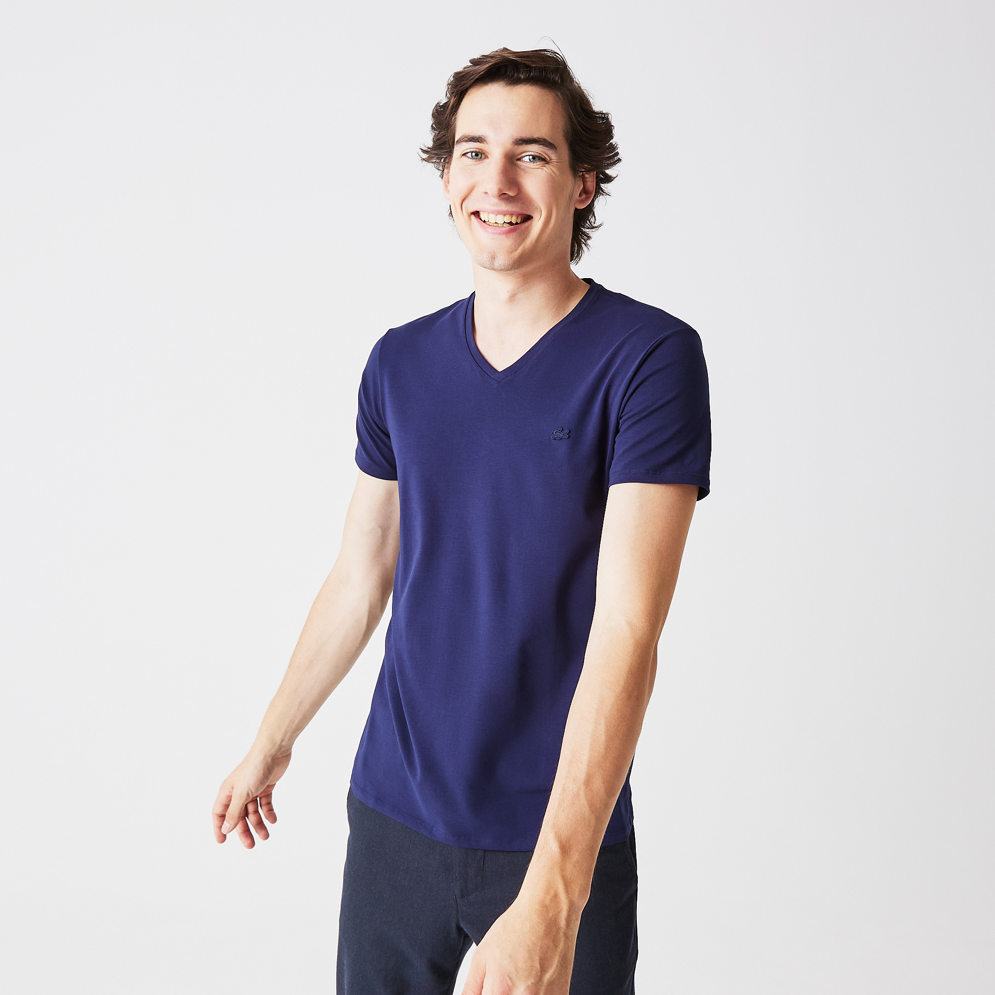 Мужская футболка Lacoste, синий, арт. TH0999