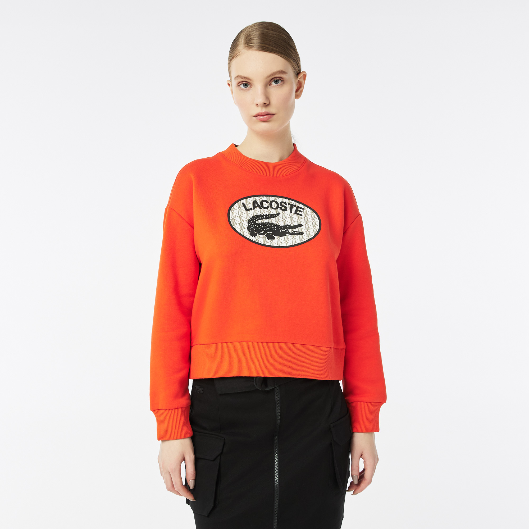 

Женская толстовка Lacoste из смеси хлопка, Красный