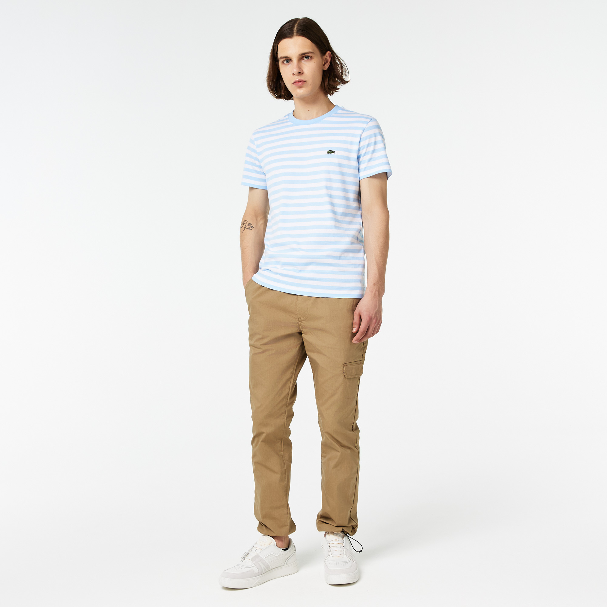 Мужские брюки-джоггеры Lacoste, бежевый, арт. HH0302