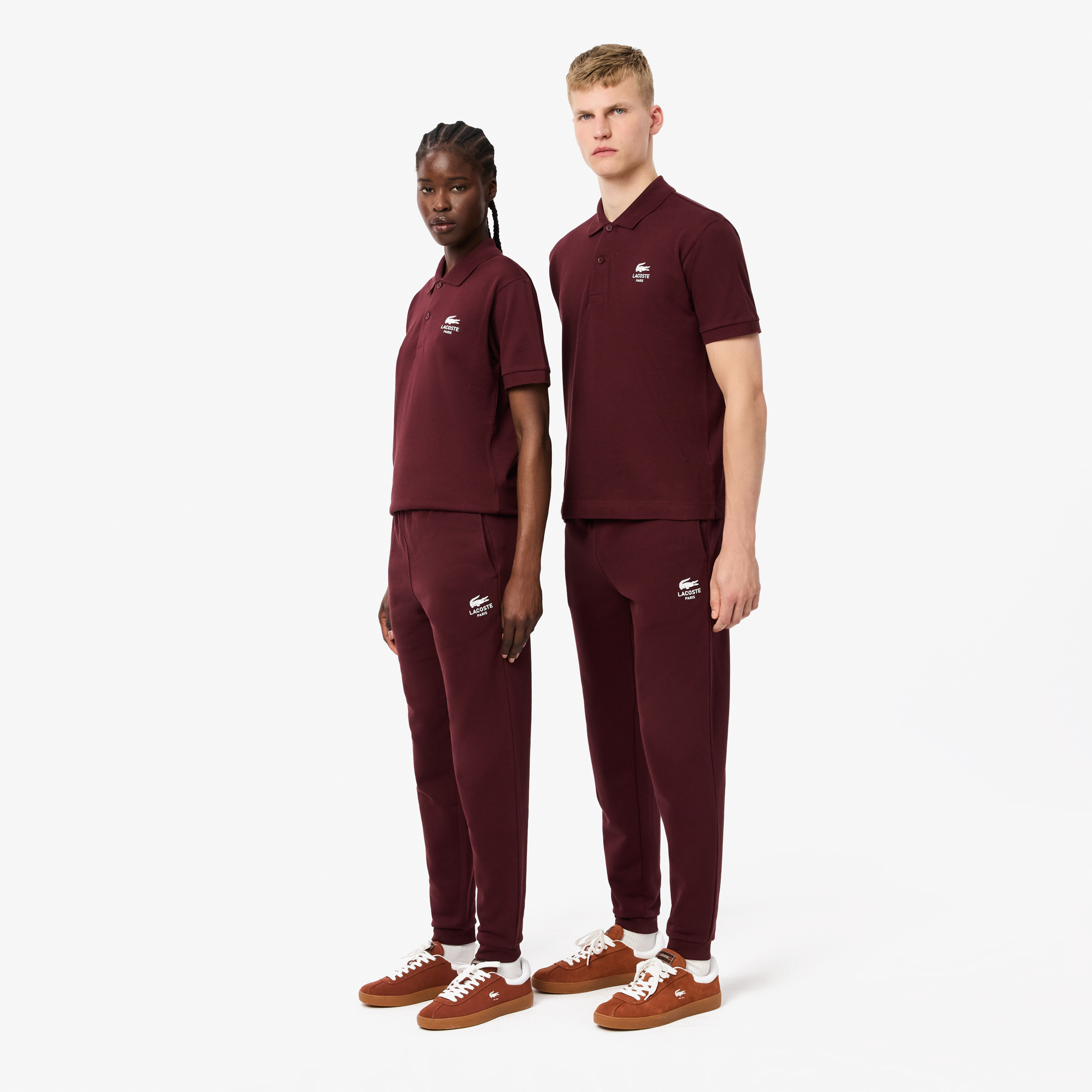 Спортивные хлопковые брюки Lacoste, бордовый, арт. XH2724
