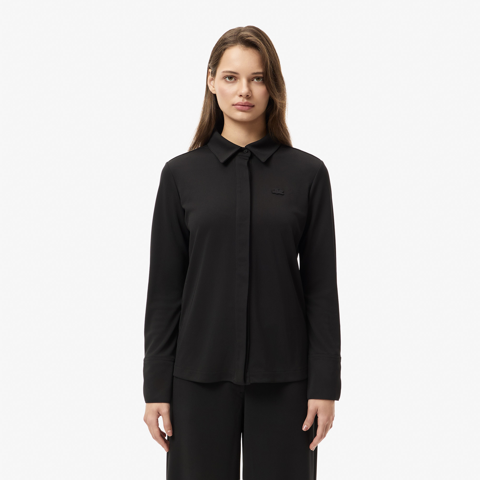 Женская рубашка Lacoste, черный, арт. CF2631