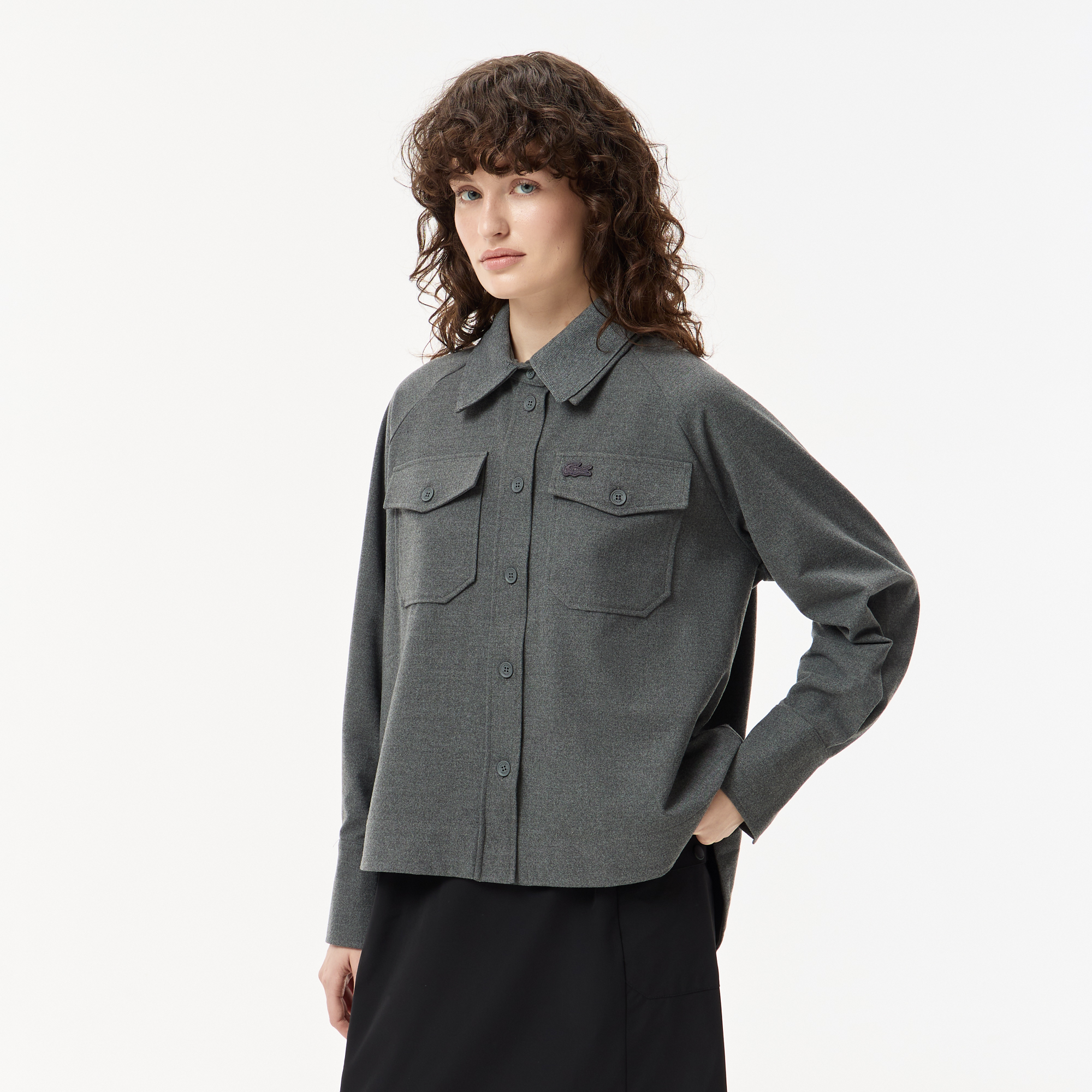 

Женская рубашка Lacoste, Серый