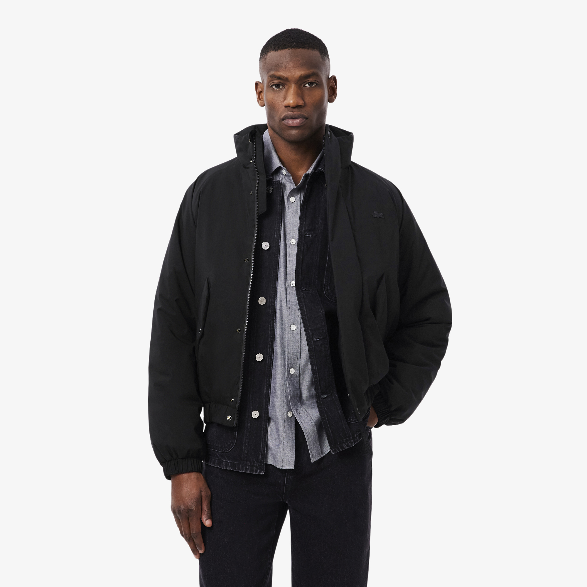 

Водоотталкивающая стеганая куртка Lacoste, Чёрный