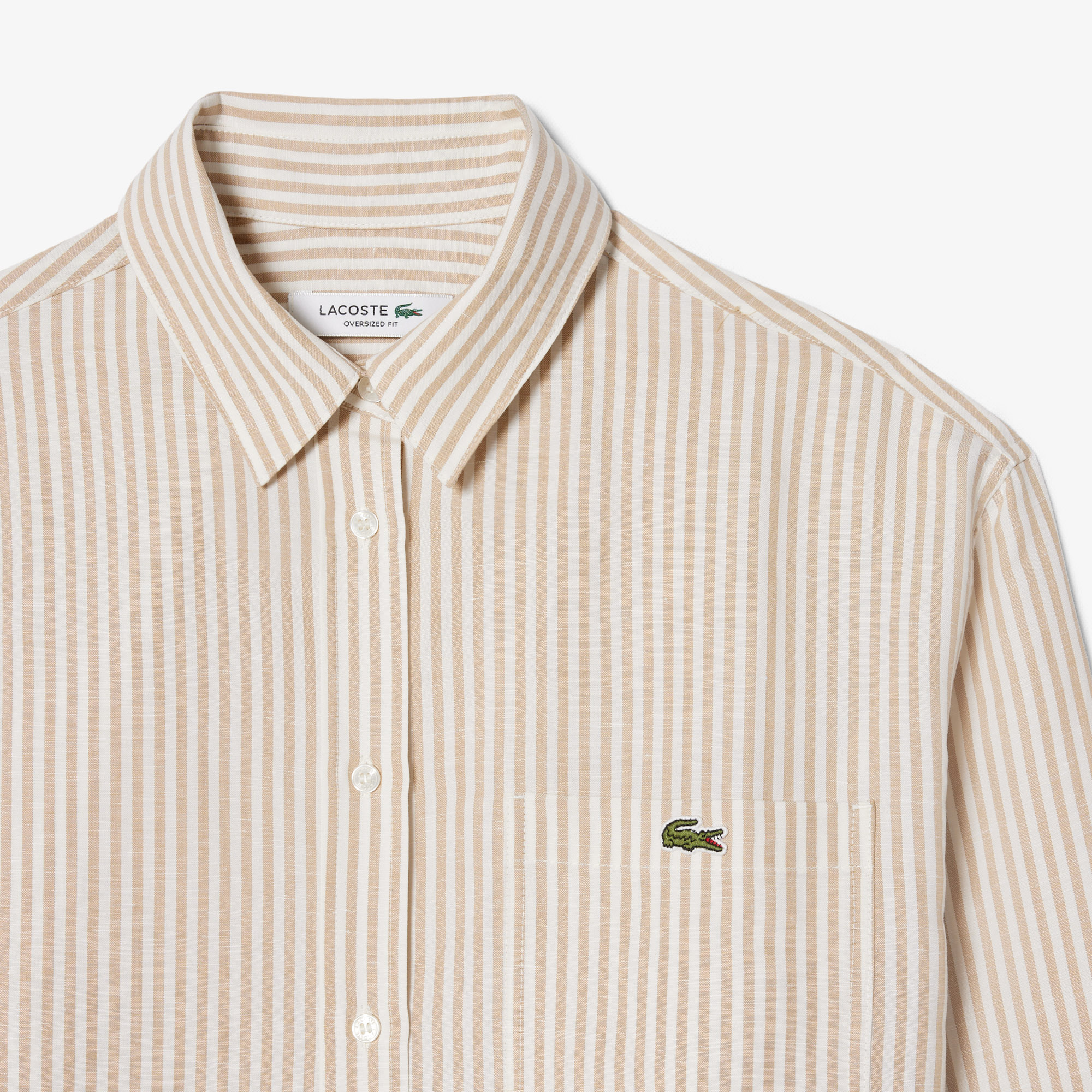 Женская рубашка Lacoste из льна 5